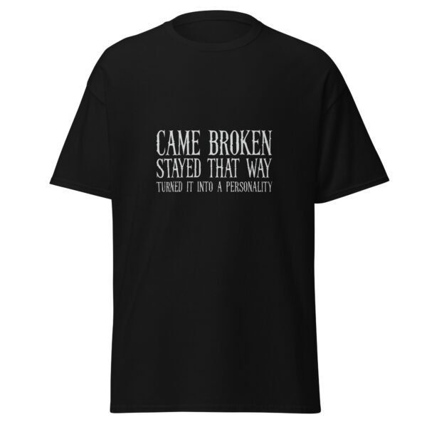CAME BROKEN. STAYED THAT WAY. TURNED IT INTO A PERSONALITY. — The Quiet Dark Collection
